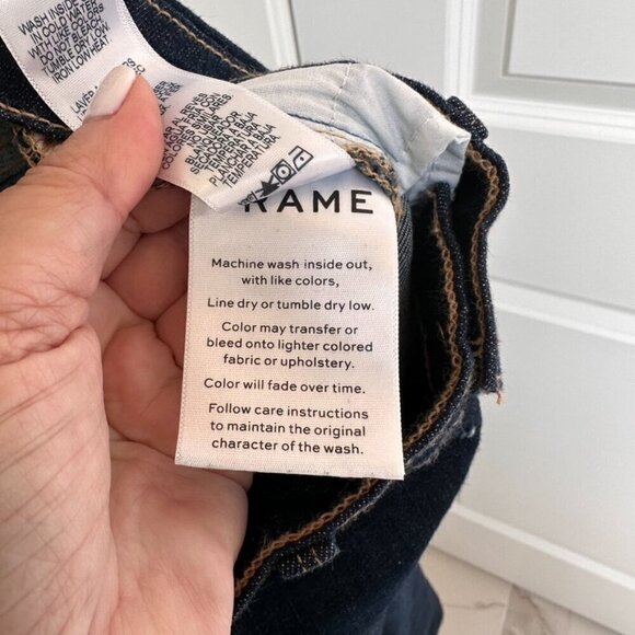 Frame Le Skinny de Jeanne Ankle Dark Skinny Jeans SZ 26 - Picture 10 of 12